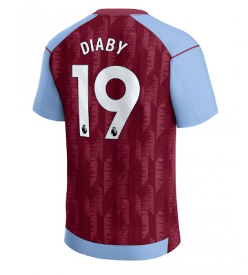 Aston Villa Moussa Diaby #19 Primera Equipación 2023-24 Manga Corta